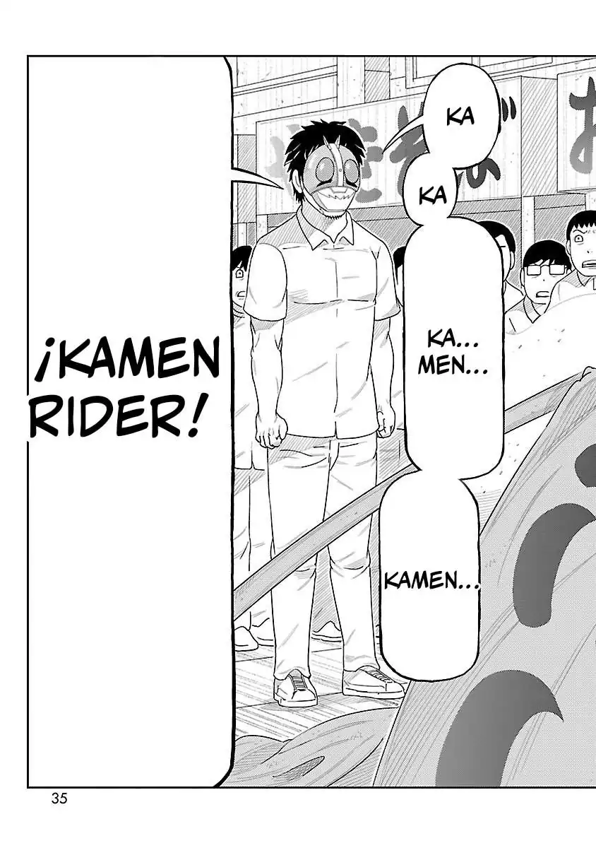 Página 34 — Toujima Tanzaburou wa Kamen Rider ni Naritai Capítulo 1