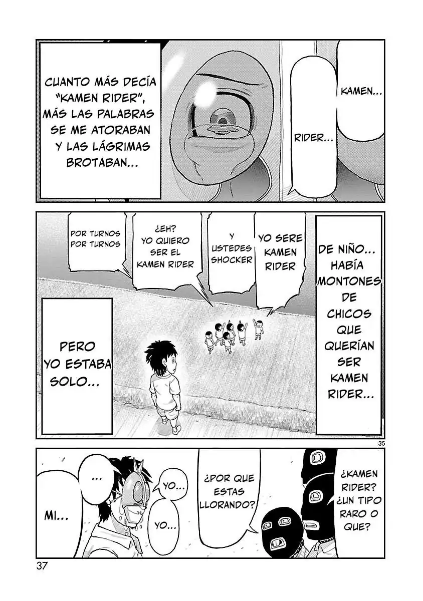 Página 36 — Toujima Tanzaburou wa Kamen Rider ni Naritai Capítulo 1