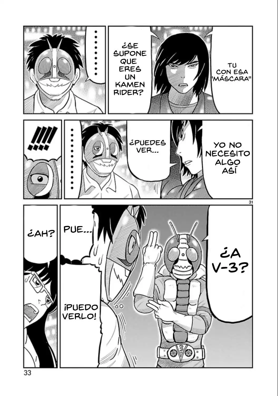 Página 31 — Toujima Tanzaburou wa Kamen Rider ni Naritai Capítulo 5