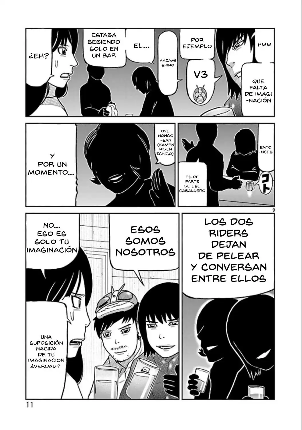Página 7 — Toujima Tanzaburou wa Kamen Rider ni Naritai Capítulo 9