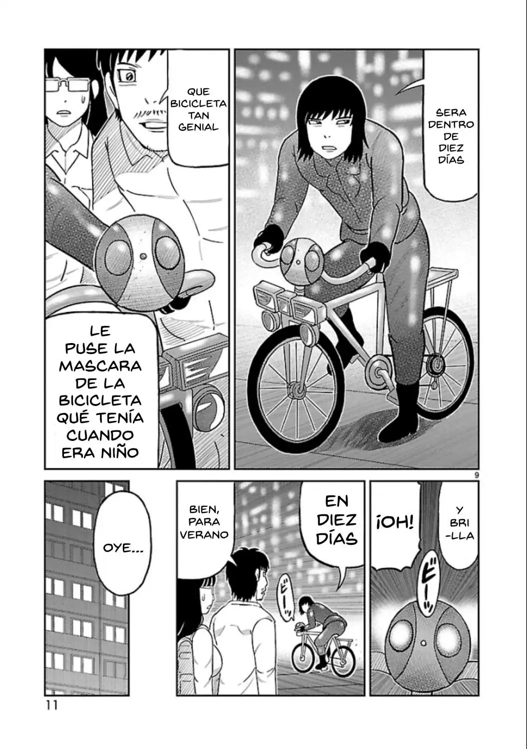 Página 9 — Toujima Tanzaburou wa Kamen Rider ni Naritai Capítulo 13