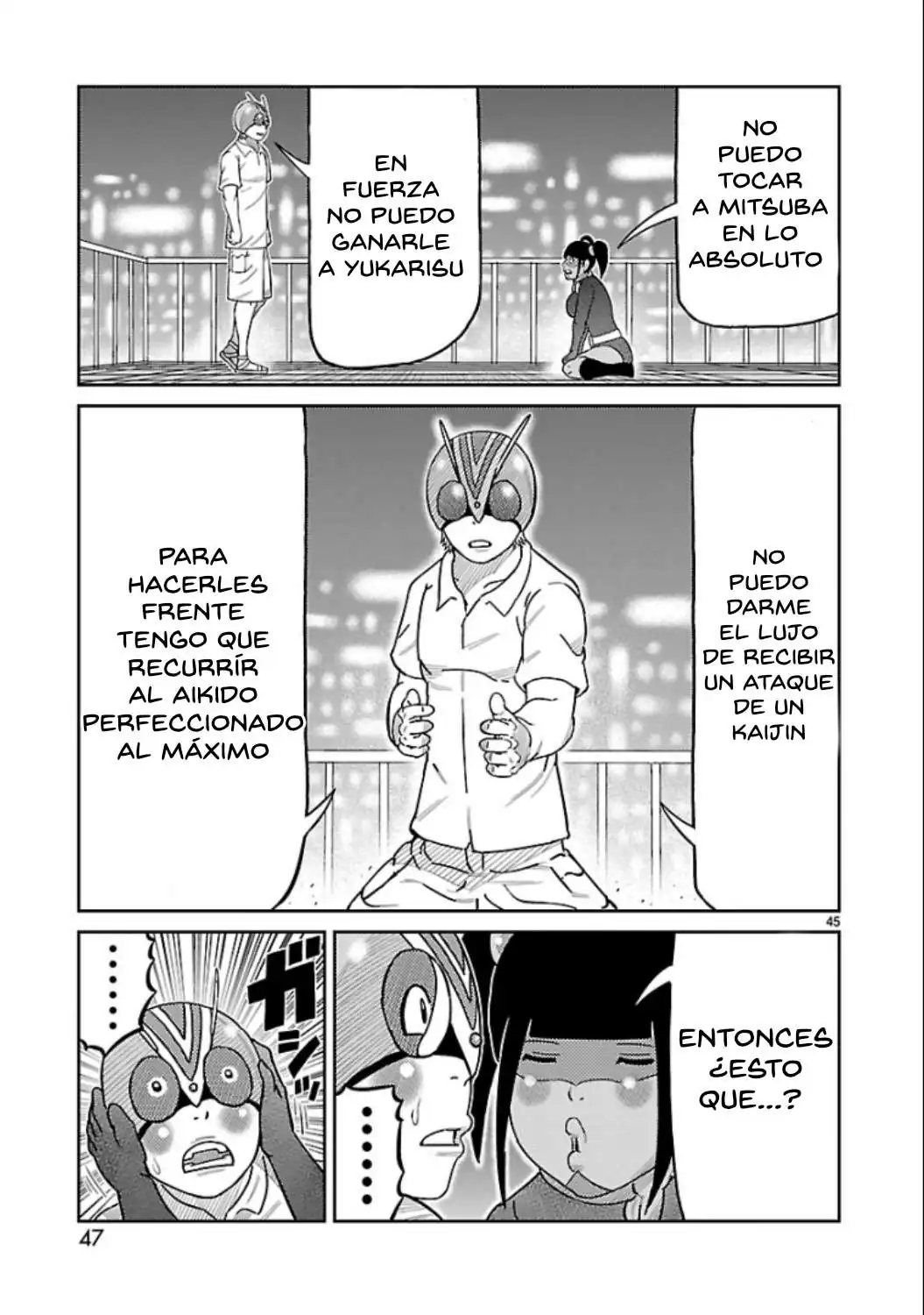 Página 34 — Toujima Tanzaburou wa Kamen Rider ni Naritai Capítulo 13