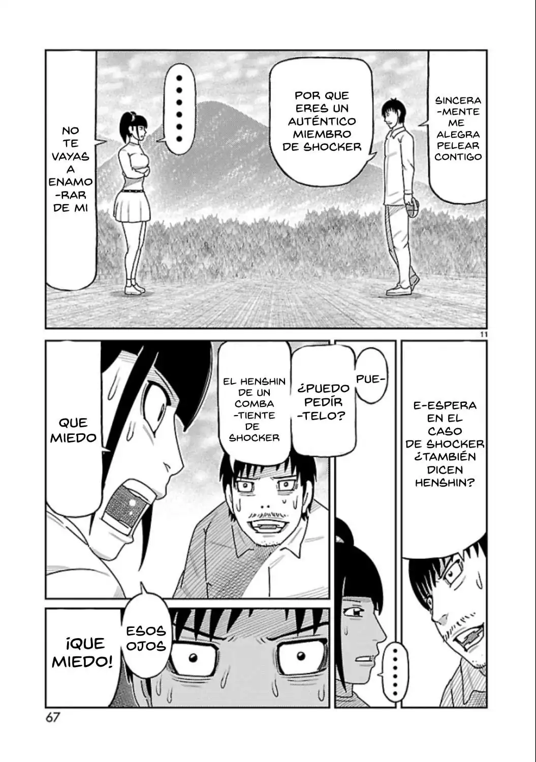 Página 10 — Toujima Tanzaburou wa Kamen Rider ni Naritai Capítulo 14