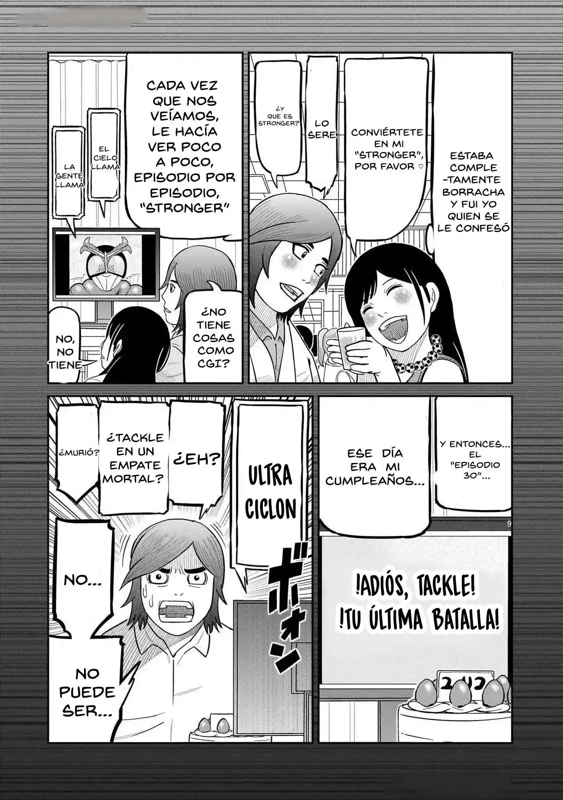 Página 9 — Toujima Tanzaburou wa Kamen Rider ni Naritai Capítulo 45