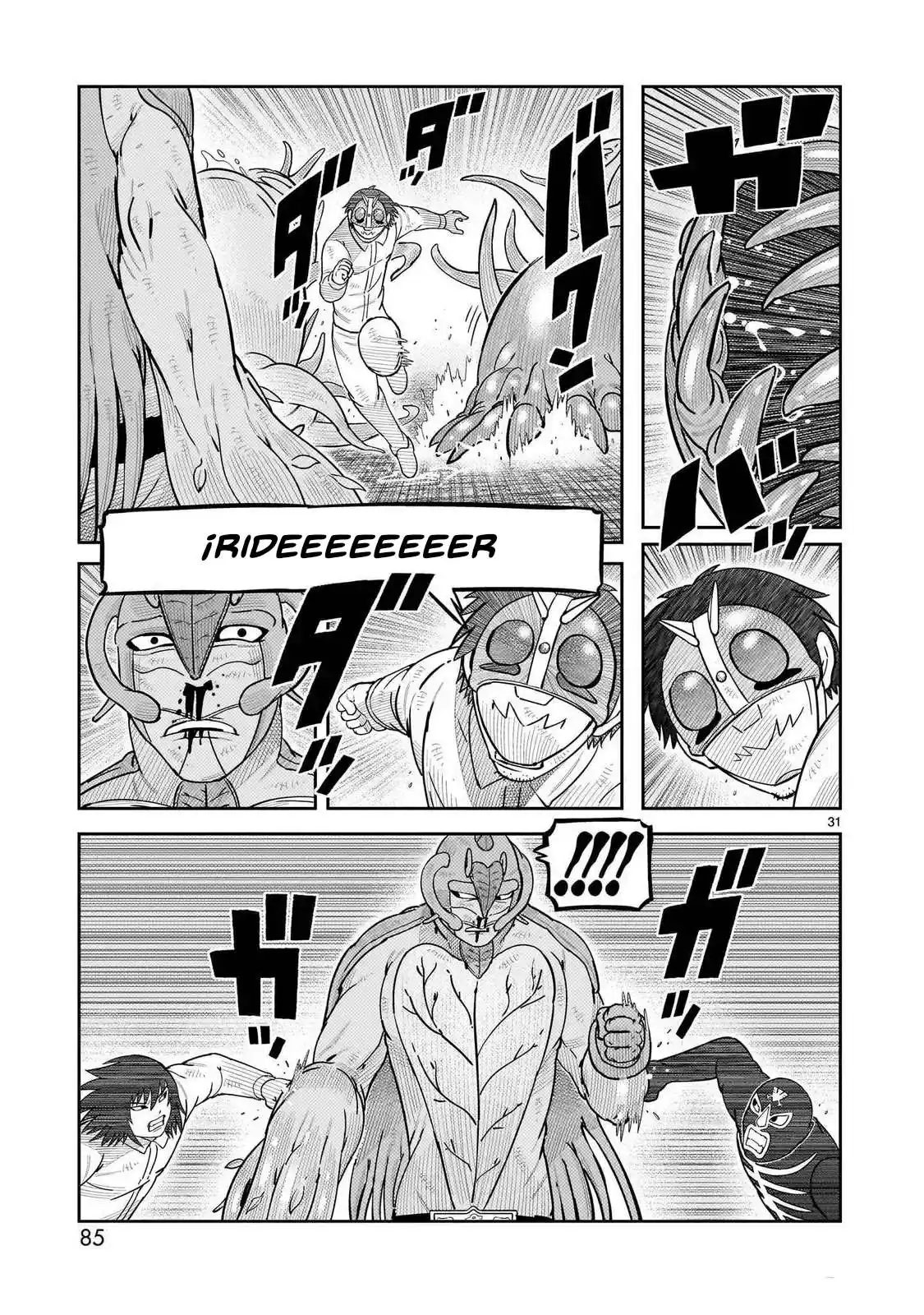 Página 21 — Toujima Tanzaburou wa Kamen Rider ni Naritai Capítulo 46