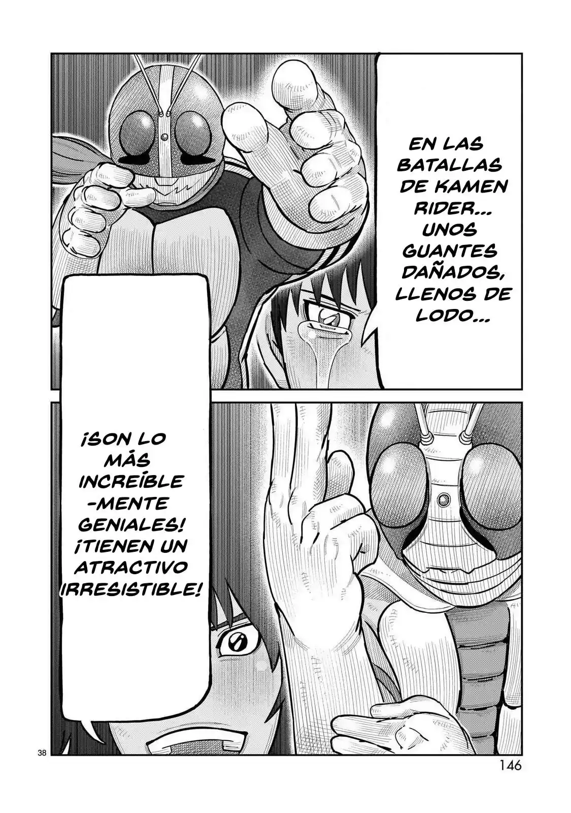 Página 34 — Toujima Tanzaburou wa Kamen Rider ni Naritai Capítulo 47