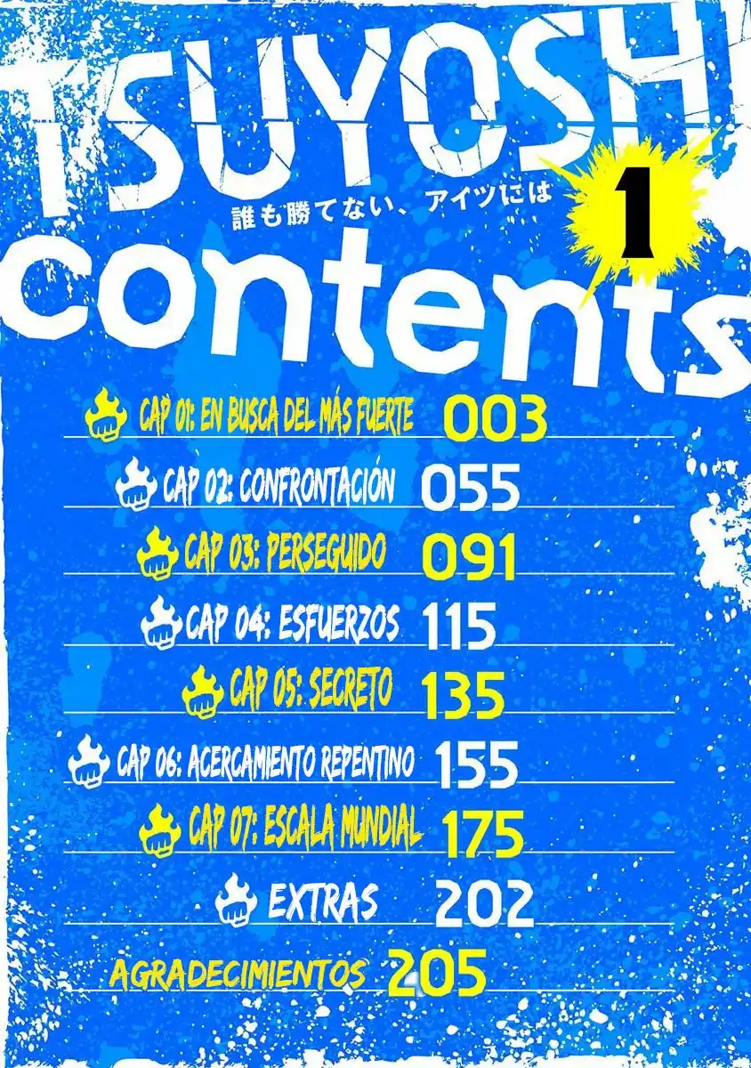 Página 3 — Capítulo 1 de Tsuyoshi: Daremo Katenai, Aitsu ni wa