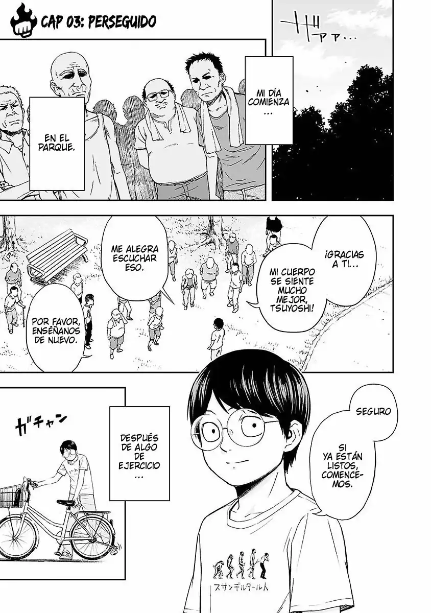 Página 1 — Capítulo 3 de Tsuyoshi: Daremo Katenai, Aitsu ni wa