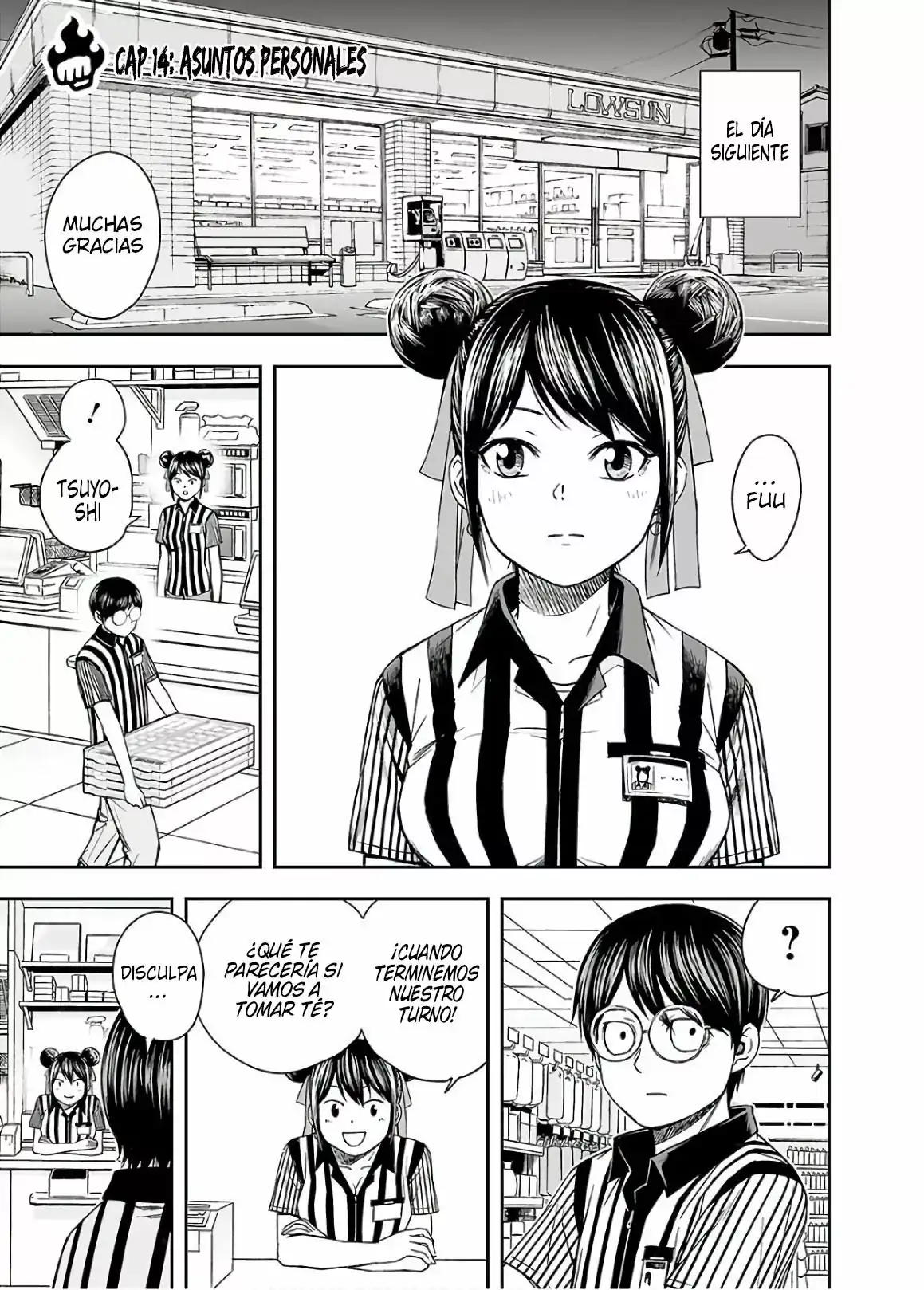 Página 1 — Capítulo 14 de Tsuyoshi: Daremo Katenai, Aitsu ni wa