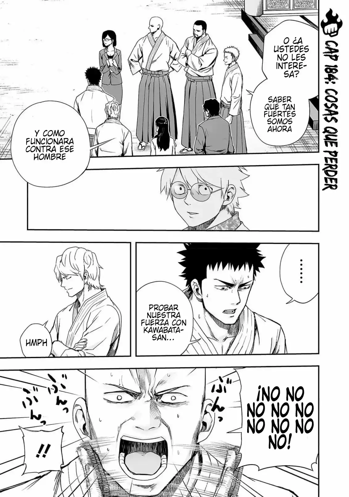 Página 1 — Capítulo 184 de Tsuyoshi: Daremo Katenai, Aitsu ni wa
