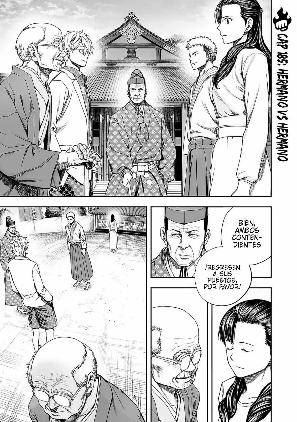 Página 1 — Capítulo 185 de Tsuyoshi: Daremo Katenai, Aitsu ni wa