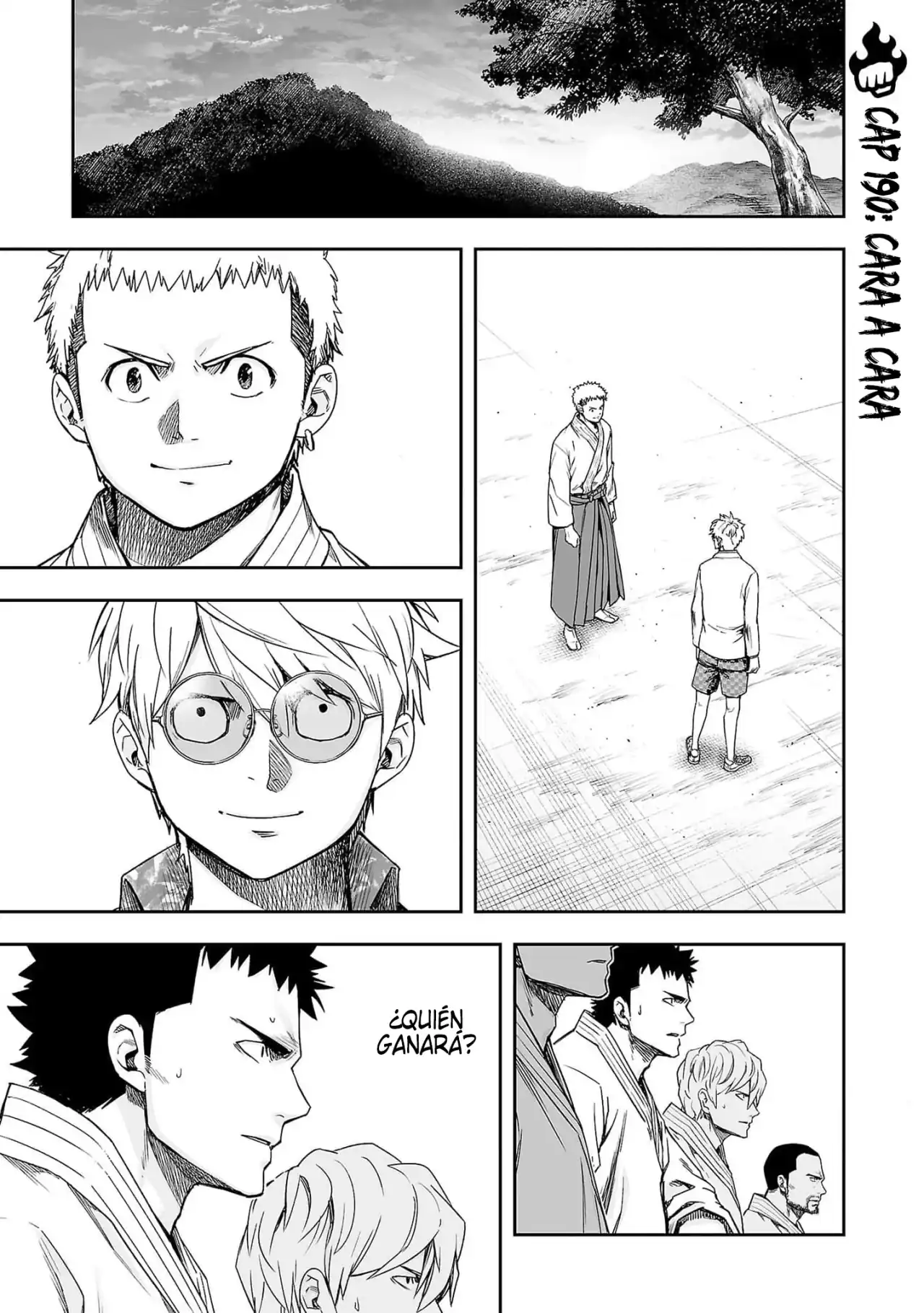 Página 1 — Capítulo 190 de Tsuyoshi: Daremo Katenai, Aitsu ni wa