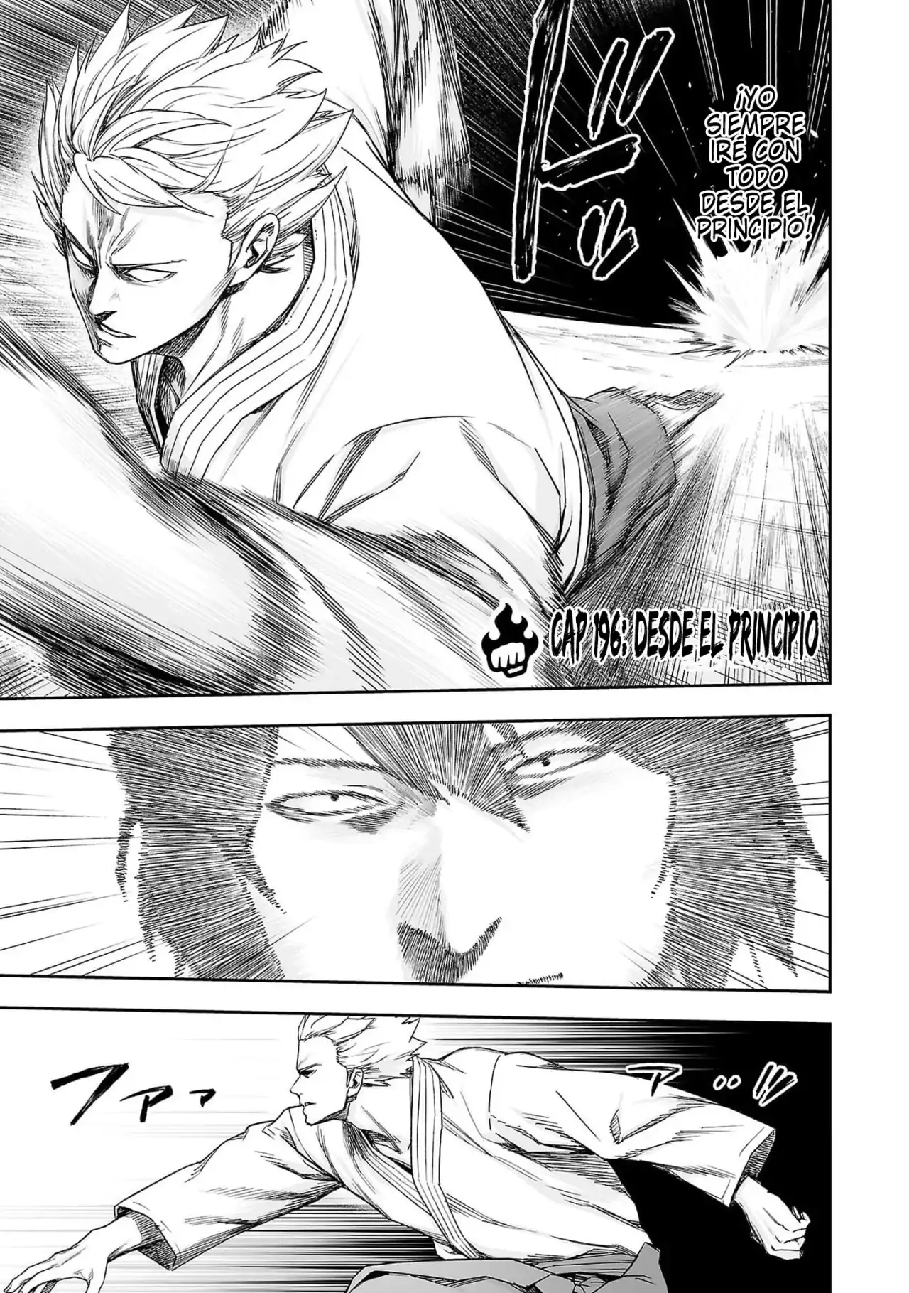 Página 1 — Capítulo 196 de Tsuyoshi: Daremo Katenai, Aitsu ni wa