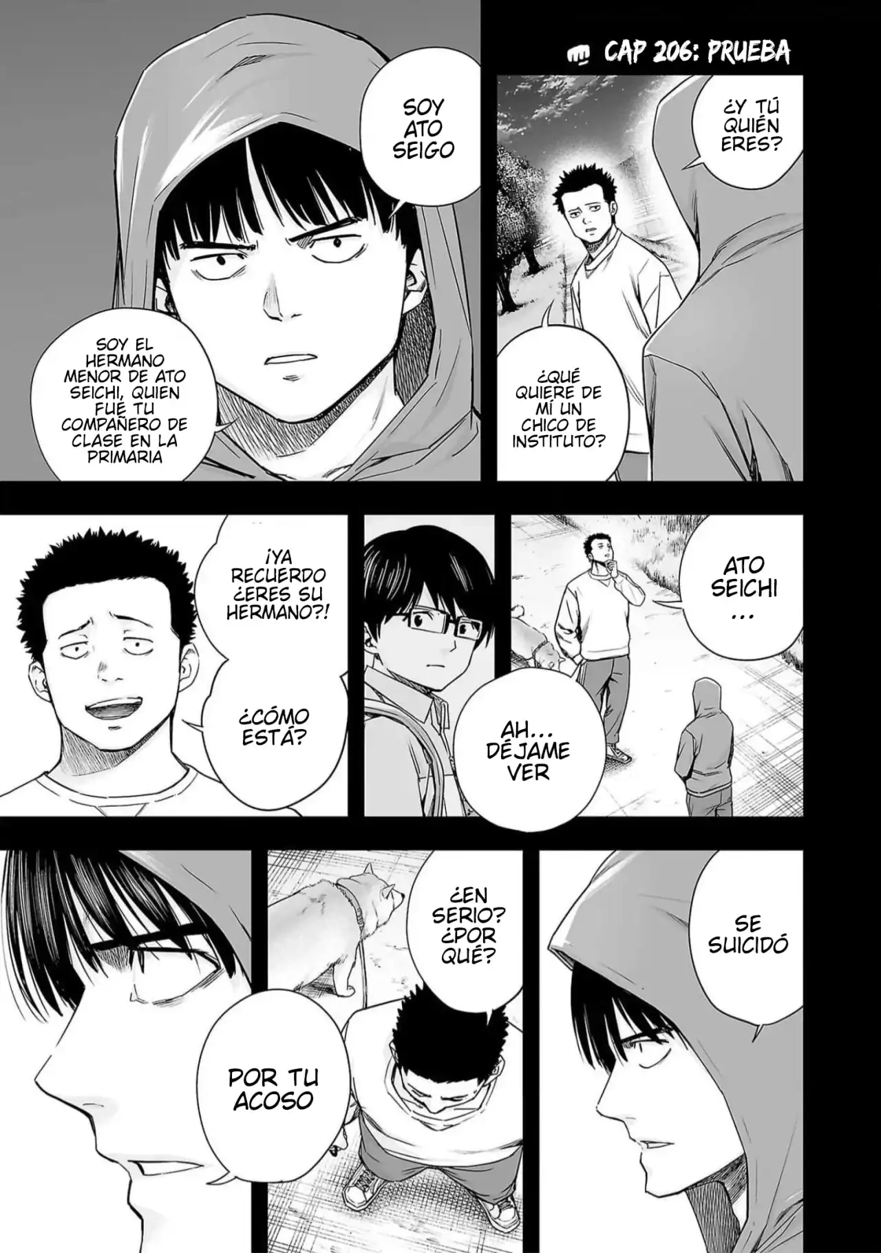 Página 1 — Capítulo 206 de Tsuyoshi: Daremo Katenai, Aitsu ni wa