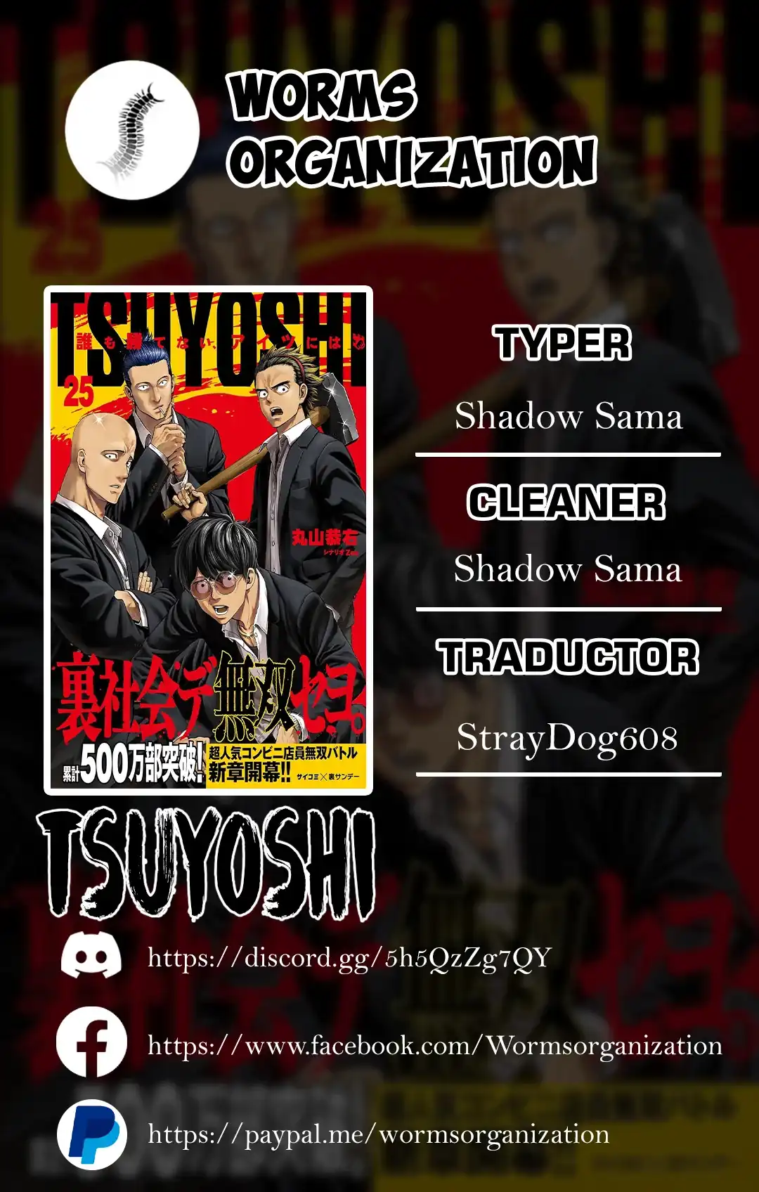 Página 1 — Capítulo 297 de Tsuyoshi: Daremo Katenai, Aitsu ni wa