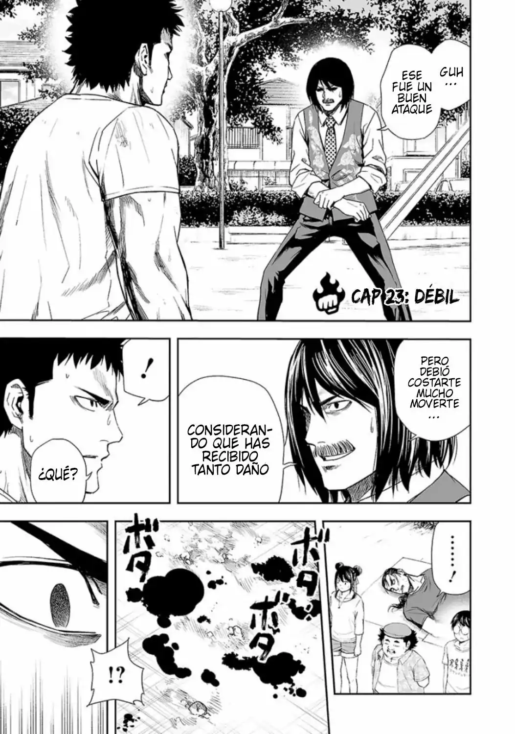Página 1 — Capítulo 23 de Tsuyoshi: Daremo Katenai, Aitsu ni wa