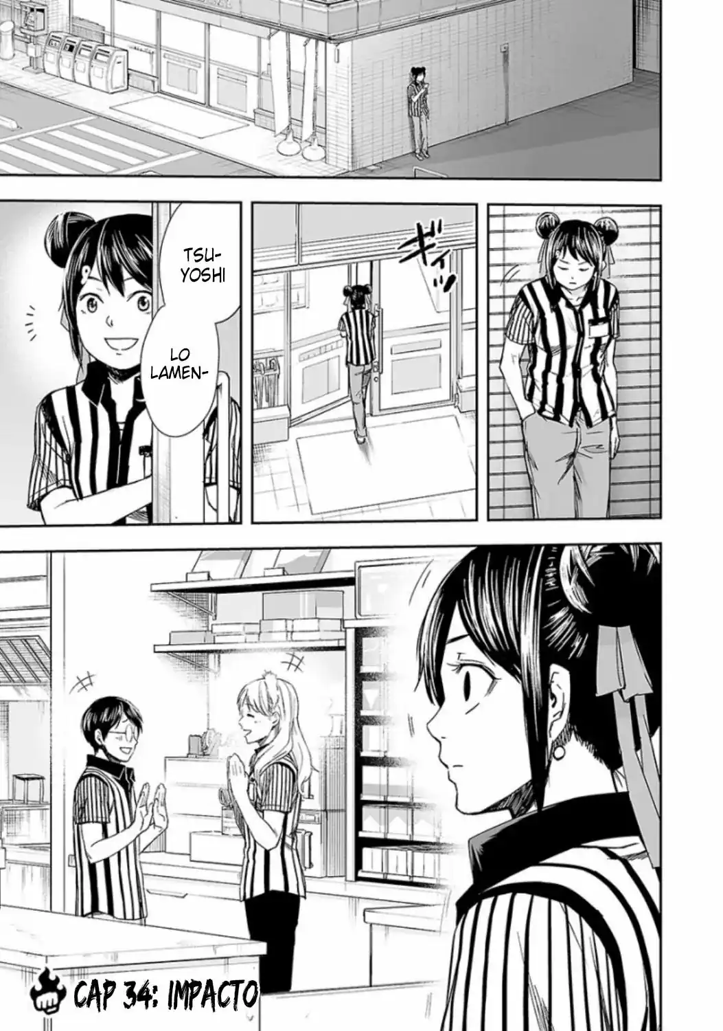 Página 1 — Capítulo 34 de Tsuyoshi: Daremo Katenai, Aitsu ni wa