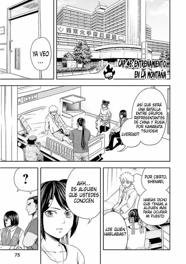 Página 1 — Capítulo 45 de Tsuyoshi: Daremo Katenai, Aitsu ni wa