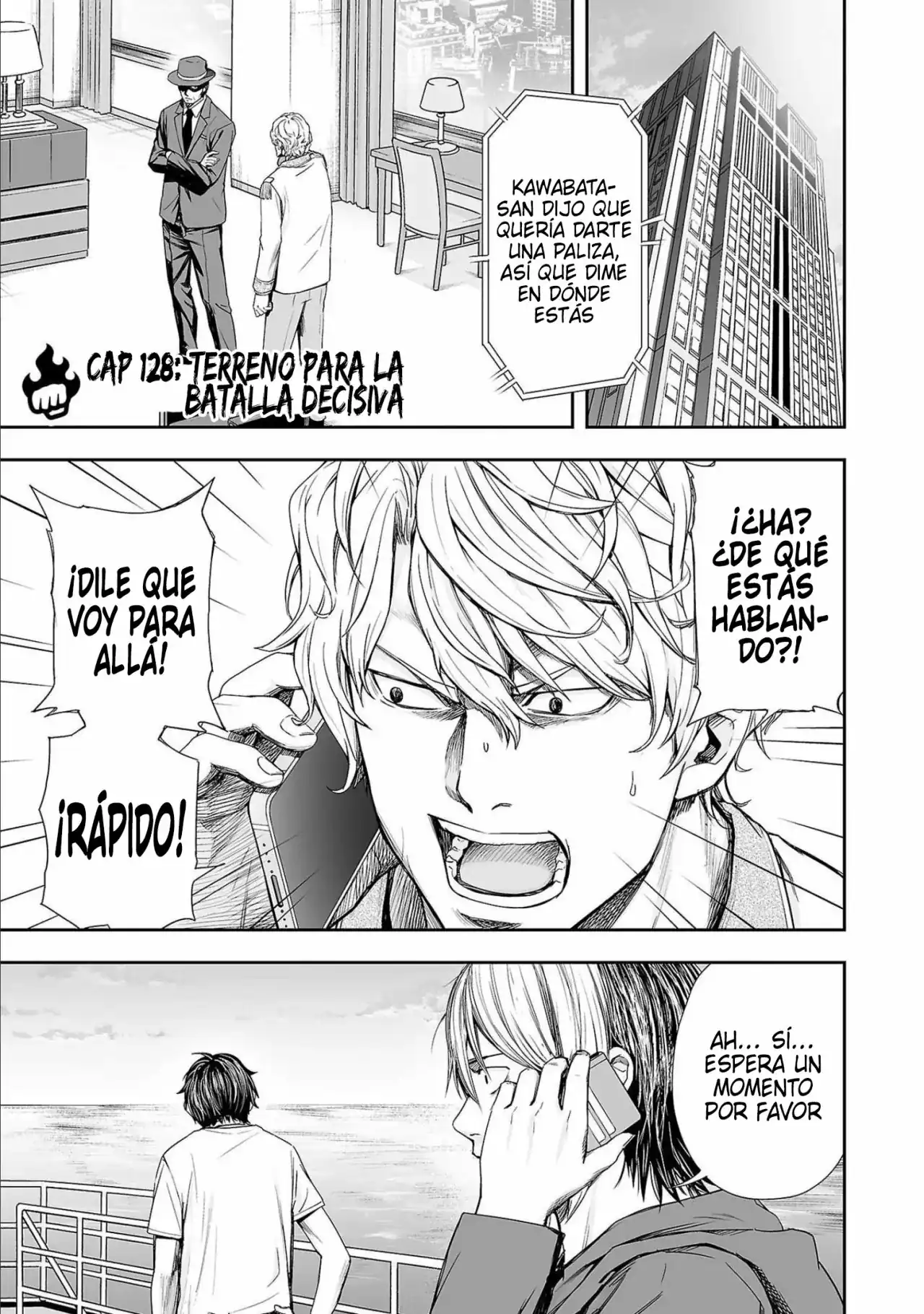 Página 1 — Capítulo 128 de Tsuyoshi: Daremo Katenai, Aitsu ni wa