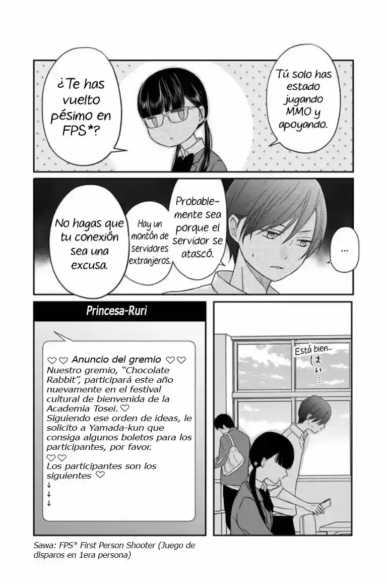 Página 14 — Yamada-kun to Lv999 no Koi wo Suru Capítulo 21