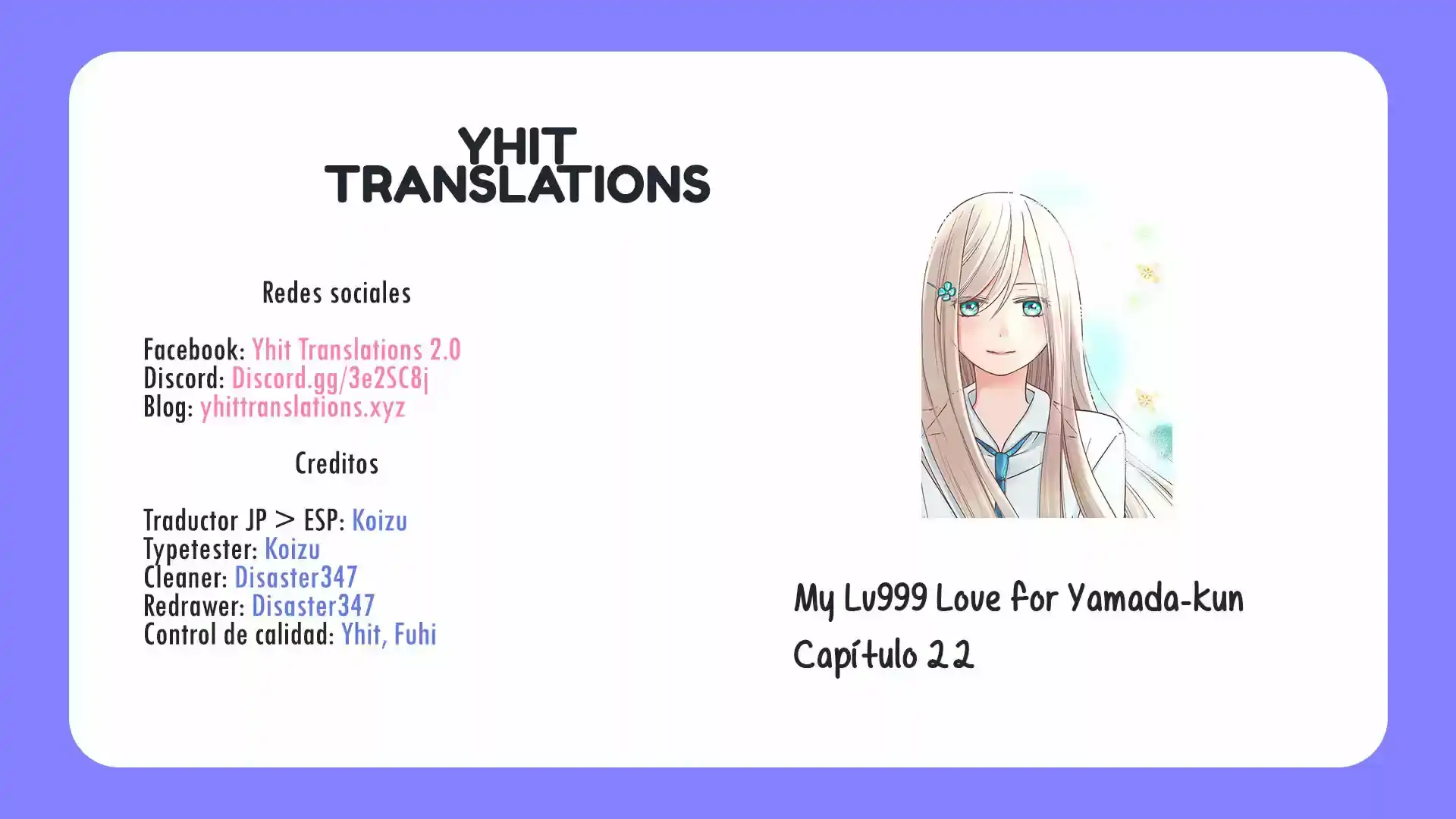 Página 1 — Yamada-kun to Lv999 no Koi wo Suru Capítulo 22